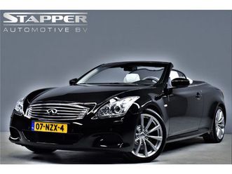 infiniti g37 gt 320pk v6 automaat premium org.nl xenon/navi/led/leer/bose/keyless/camera/stoelverw./stoelvent.