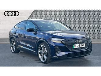 2025 audi q4 e-tron sportback 210kw 45 82kwh black edition 5dr auto