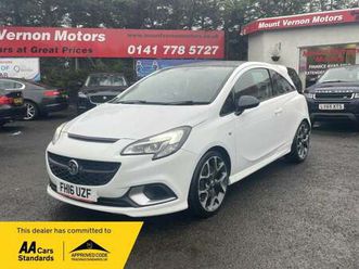 2016 vauxhall corsa 1.6i turbo vxr euro 6 3dr hatchback petrol manual