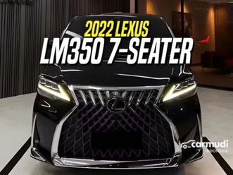 2022 lexus lm 350 3.5 7 seater mpv black hitam lm350 7seater