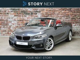 bmw 2-serie cabrio - 220i high executive m sport pakket automaat / navigatie professional / achteruitrijcamera