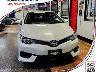 2016 scion im one owner/very low kms/backup camera