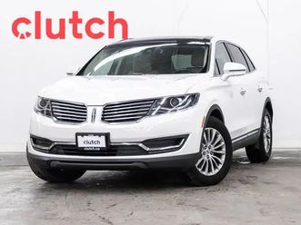 2018 lincoln mkx select awd w/ apple carplay, nav, panoramic moo