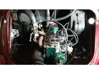 1961 renault 4cv decouvrable rouge foncé manuel, 3 vitess...