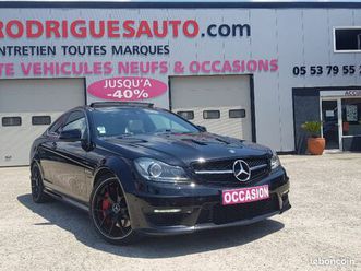 mercedes classe c coupe c 63 amg edition 507 bva *carte grise française *carnet c63*facture *37 000 km