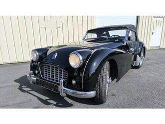 1956 triumph tr3 noir manuel, 4 vitesses conduite à gauch...