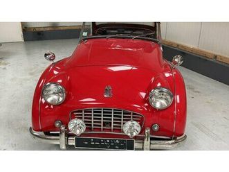 1956 triumph tr3 rouge manuel, 4 vitesses conduite à gauc...