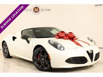 used 2015 alfa romeo 4c coupe w/ leather interior group elwood in 46036