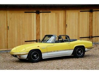 1972 lotus elan 1972. £20k repaint in lotus yellow / cirrus white. mohair hoo petrol manual