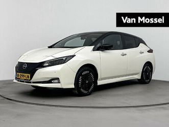 nissan leaf e+ tekna 62 kwh 218pk | navigatie | rondom camera | 1e eigenaar | trekhaak | inclusief winterbanden op velgen | dakdragers