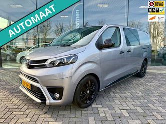 toyota proace worker 2.0 d-4d black line dc dubbel cabine, 2x schuifdeur, carplay, nap
