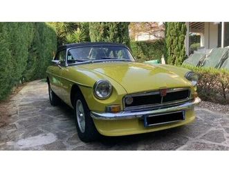1981 mg mgb jaune manuel, 4 vitesses conduite à droite in...