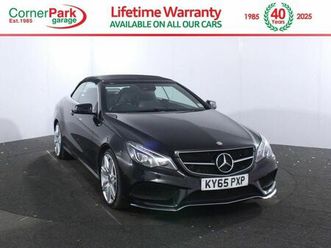 mercedes-benz e-class 3.0 e350d v6 amg line edition cabriolet 2dr diesel g-tronic+ euro 6 (start/stop) (258 ps)