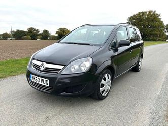 2013 vauxhall zafira 1.6 exclusiv