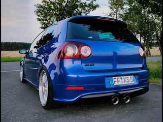 golf v r32 deep blue / schalensitze / vollleder / schalter
