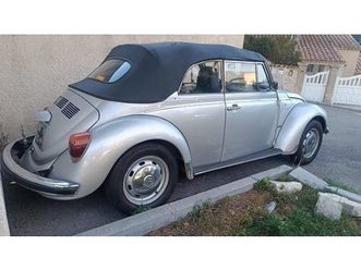 1975 volkswagen coccinelle cabriolet gris manuel, 4 vites...