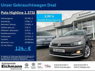 volkswagen polo highline 1.5 tsi+dsg+led+acc+rfk+beats-audi