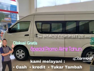 2025 toyota hiace 3,0 commuter van harga murah cash kredit warna putih silver ready stock