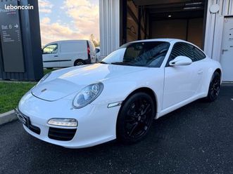 porsche 911 coupé (997 phase 2) carrera 3.6 345ch pdk7 3ème main ? entretien complet blanc carrara ja 18 cuir noir radar de recul régulateur clim auto capteur p