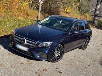 mercedes-benz e 400 4matic t amg line led/nav/leder