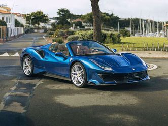 ferrari 488 pista spider/ blu nart/ alcantara/full carbon