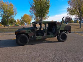 rare 2009 a.m. general, m1045, u.s. military slant back, humvee