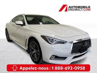 2019 infiniti q60 luxe awd mags cuir toit gps sièges chauffants camé