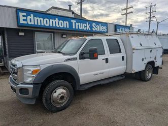 2012 ford f-550 xlt 4x4 crew cab dually 9' enclosed service body