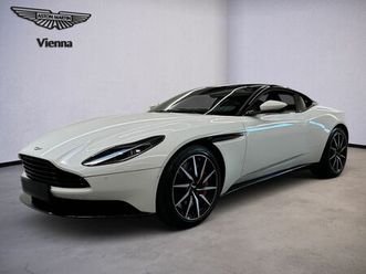 aston martin db11 / lunar white / obsidian black over spicy red