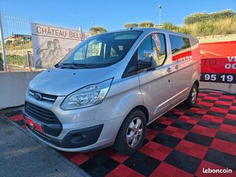ford transit custom 6 places cabine 2.0 tdci 170cv moteur neuf 40000km
