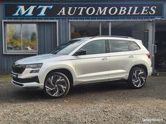 skoda karoq 2.0 tdi 116ch scr sportline dsg7 garantie constructeur 2028 volant-siege chauffa