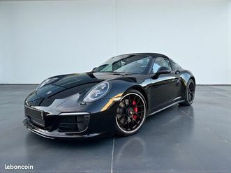 porsche 911 targa 4 gts (991.2) - am2018 - noir intens / alcantara noir - pdk, pse, pack chrono, ja20' turbo s, park assistant av/ar avec caméra, sièges chauffa