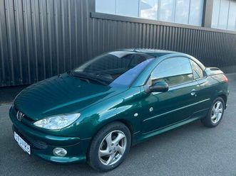 peugeot 206 cc - rolland garros - 1.6 16v 110cv - automatique - contrôle technique ok -6 mois