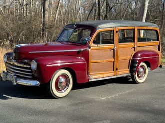 1947 ford super deluxe rare 8-passenger 4-door model with “walk-through” seating