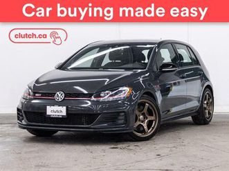 used 2019 volkswagen golf gti rabbit w/ driver assistance pkg w/ apple carplay & android auto, cruise control, rearview camera