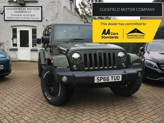 jeep wrangler 3.6 v6 75th anniversary suv 4dr petrol auto 4wd euro 6 (280 bhp)
