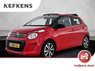 citroën c1 1.0 airscape shine 72pk | 1ste eigenaar | climate control | achteruiterijcamera | vouwdak!! | navigatie | apple carplay/android auto |