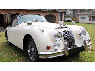 1959 jaguar xk150 blanc manuel, 5 vitesses conduite à gau...