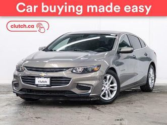 used 2018 chevrolet malibu lt w/ apple carplay & android auto, backup camera, 12v socket