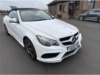 2015 65 mercedes-benz e-class 3.5 e400 v6 amg line cabriolet 2dr petrol g-tronic