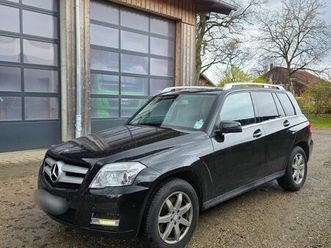 mercedes glk 350 cdi, schwarz, ahk, klimaautomatik, teilleder usw