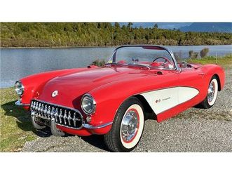 1957 chevrolet corvette rouge manuel, 4 vitesses conduite...