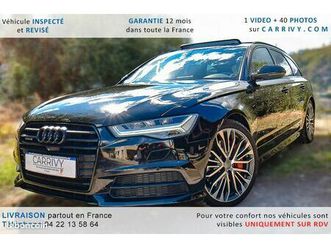 audi a6 3.0 tdi bi-turbo 326ch quattro garantie 12 mois black november - compétition - caméra 360 - toit ouv pano - jantes 20
