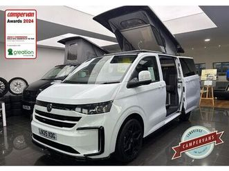 new 25 reg vw t7 110ps 6sp manual commerce plus, barn doors - campervan conversion