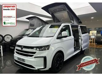 new 25 reg vw t7 110ps 6sp manual commerce plus, barn doors - campervan conversion