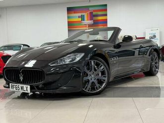 2016 65 maserati grancabrio 4.7 v8 sport convertible 2dr petrol mc shift euro 5