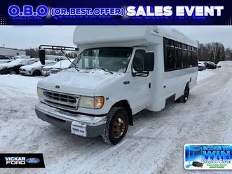 2002 ford econoline bus 24 pass only 87k as-is wholesale to the