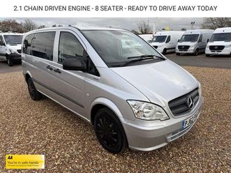 mercedes-benz vito 2.1 110 cdi blueefficiency shuttle minibus 5dr diesel manual l1 (198 g/km, 95 bhp)