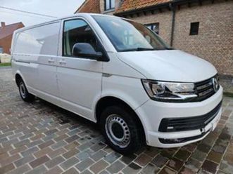 ② volkswagen transporter t6 lang l2 airco cruise pdc navi — camionnettes & utilitaires — 2ememain
