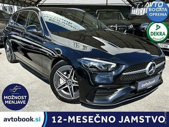 mercedes-benz c-razred c 300d amg line led-usnje-kamera-distronic-ambient